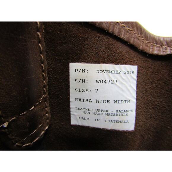 Wolverine Mens Size 7 EW Brown Leather Roper Cowboy Western Boots main image 6